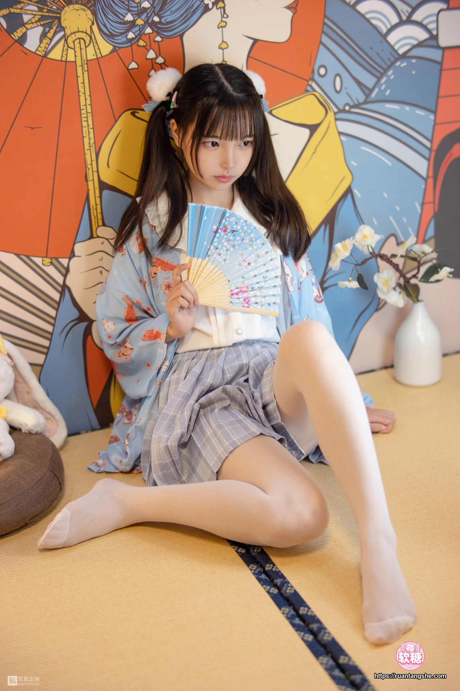 森萝财团 JKFUN-027 《花里胡哨的民宿》 15D白丝 默陌