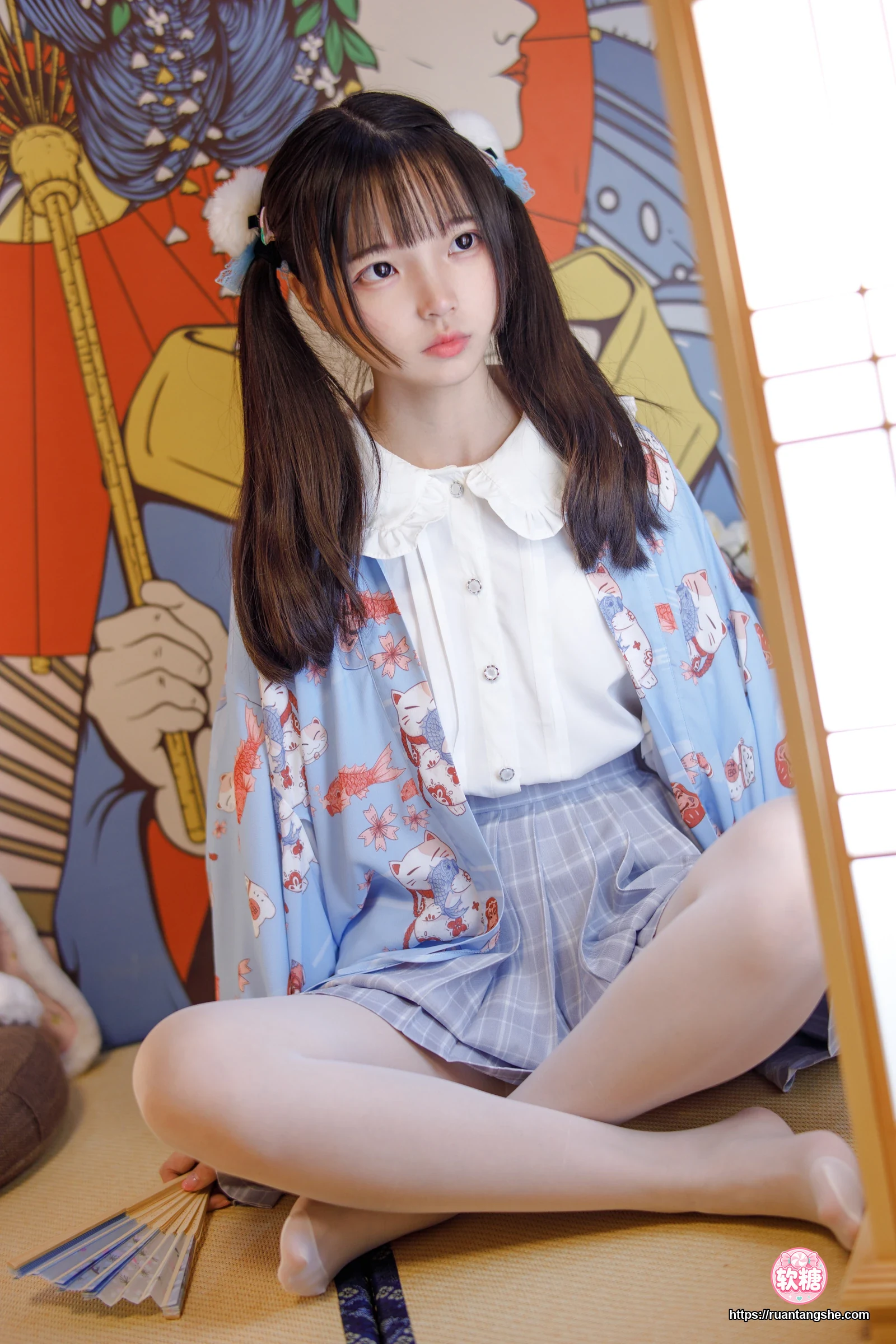 森萝财团 JKFUN-027 《花里胡哨的民宿》 15D白丝 默陌