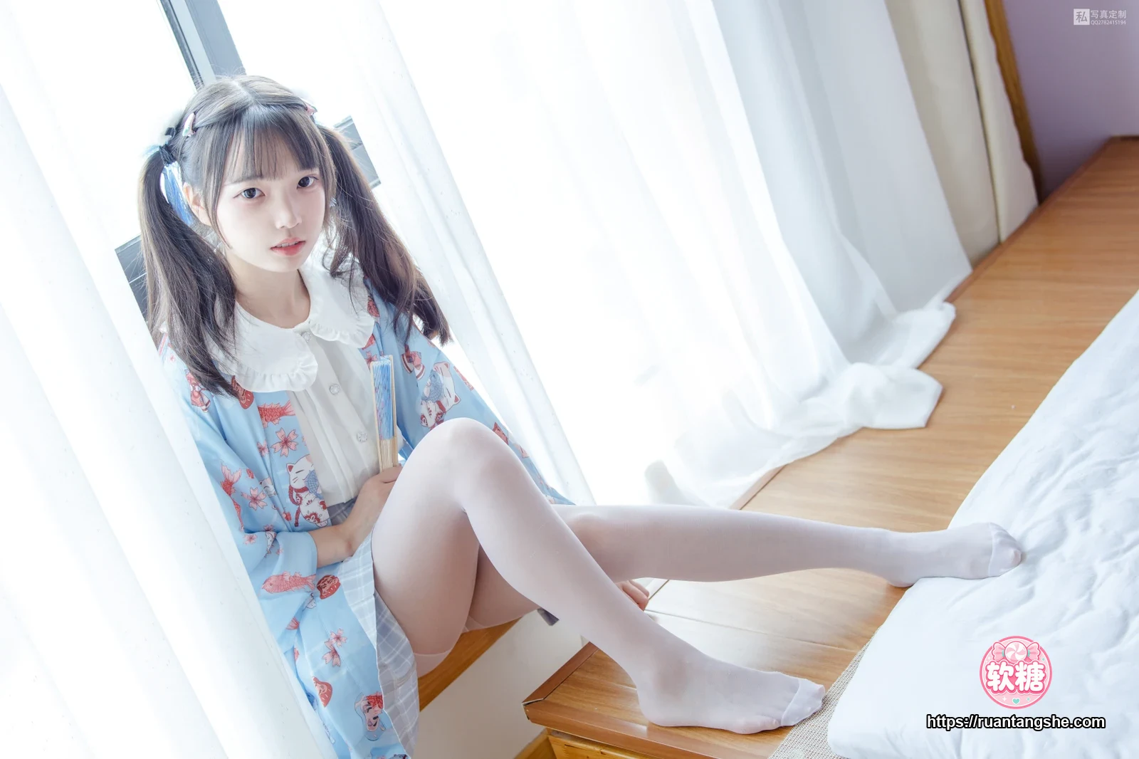森萝财团 JKFUN-027 《花里胡哨的民宿》 15D白丝 默陌