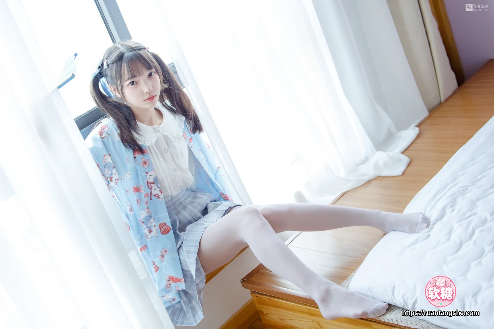森萝财团 JKFUN-027 《花里胡哨的民宿》 15D白丝 默陌