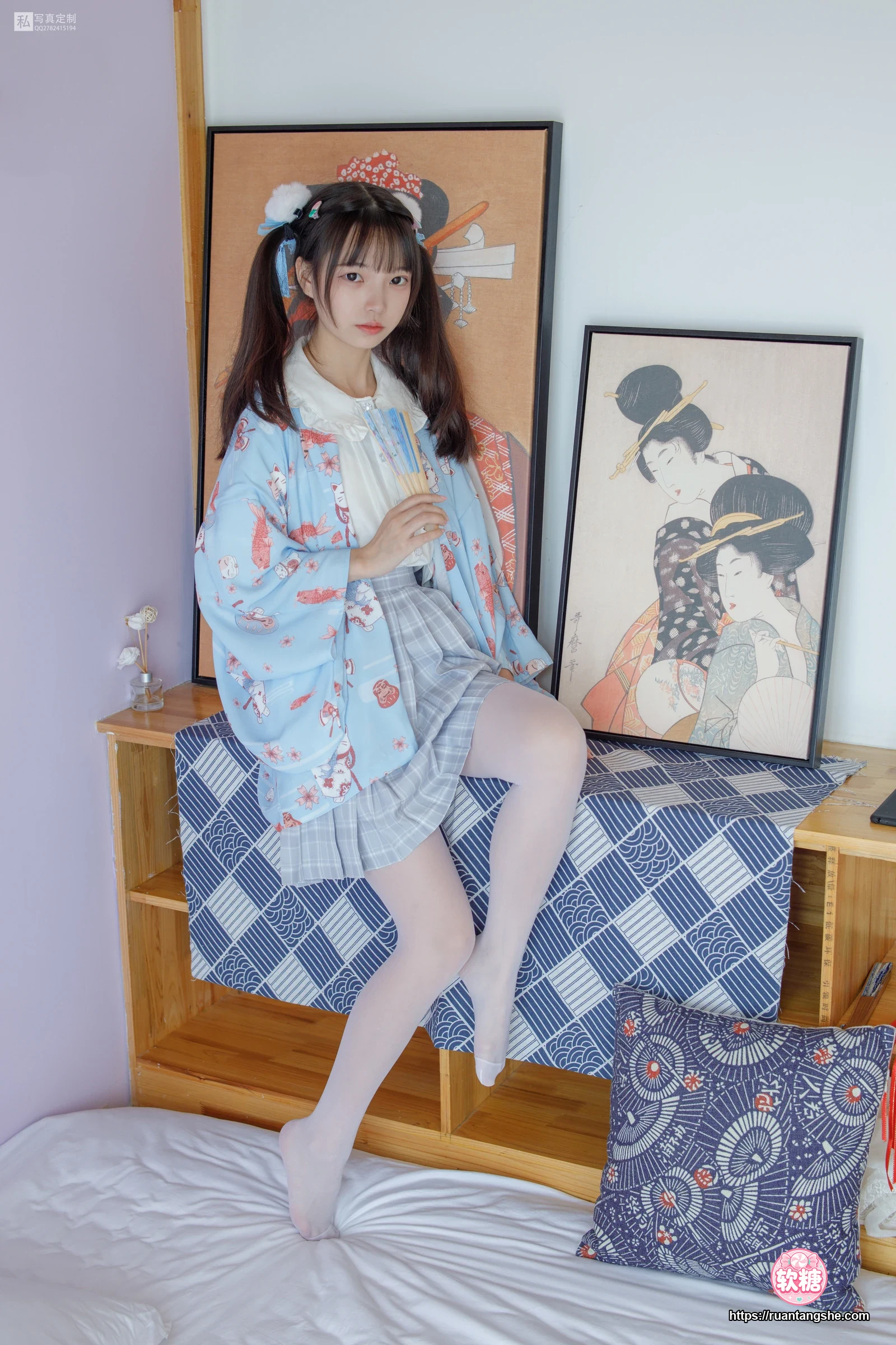 森萝财团 JKFUN-027 《花里胡哨的民宿》 15D白丝 默陌