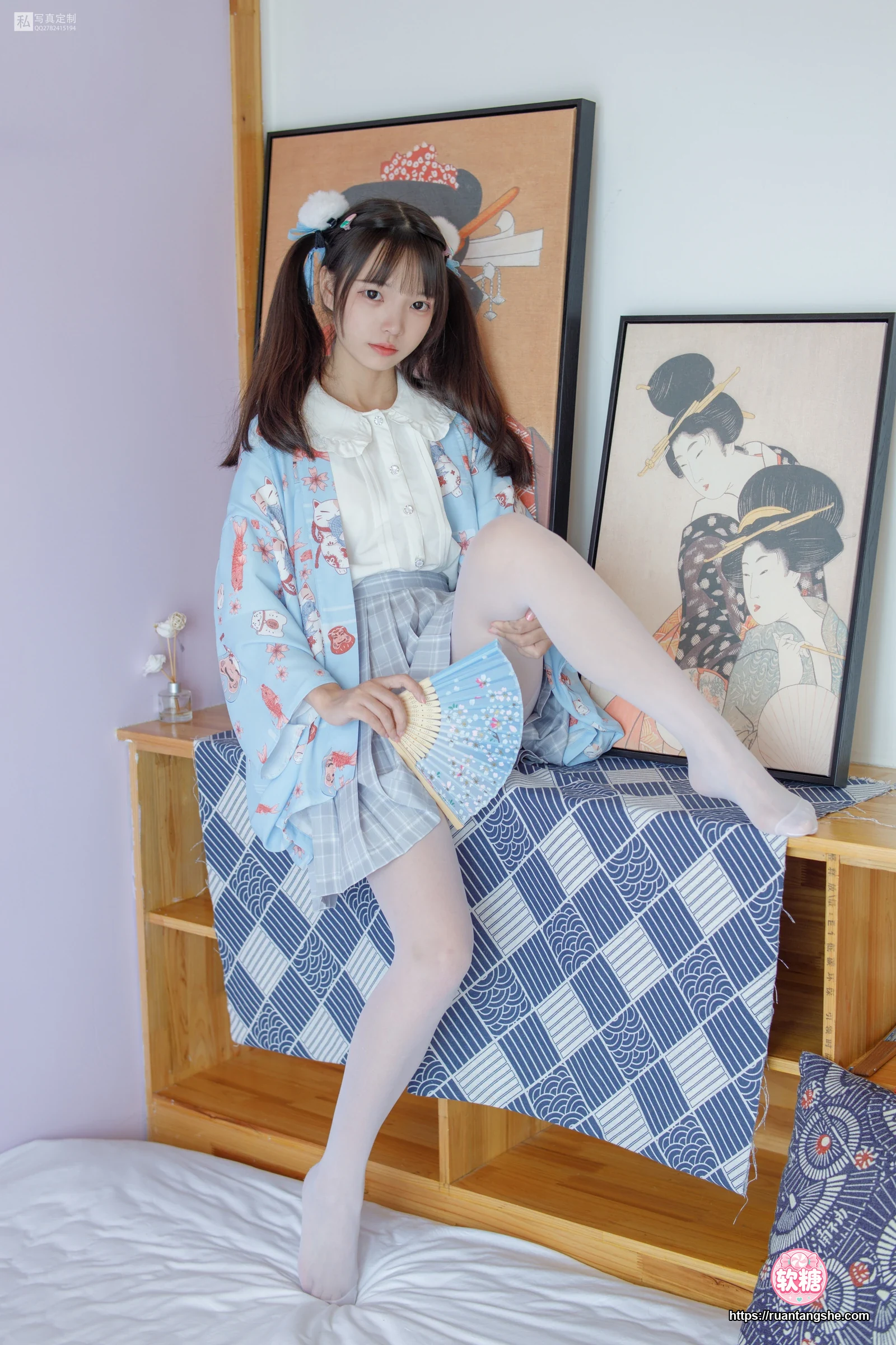 森萝财团 JKFUN-027 《花里胡哨的民宿》 15D白丝 默陌