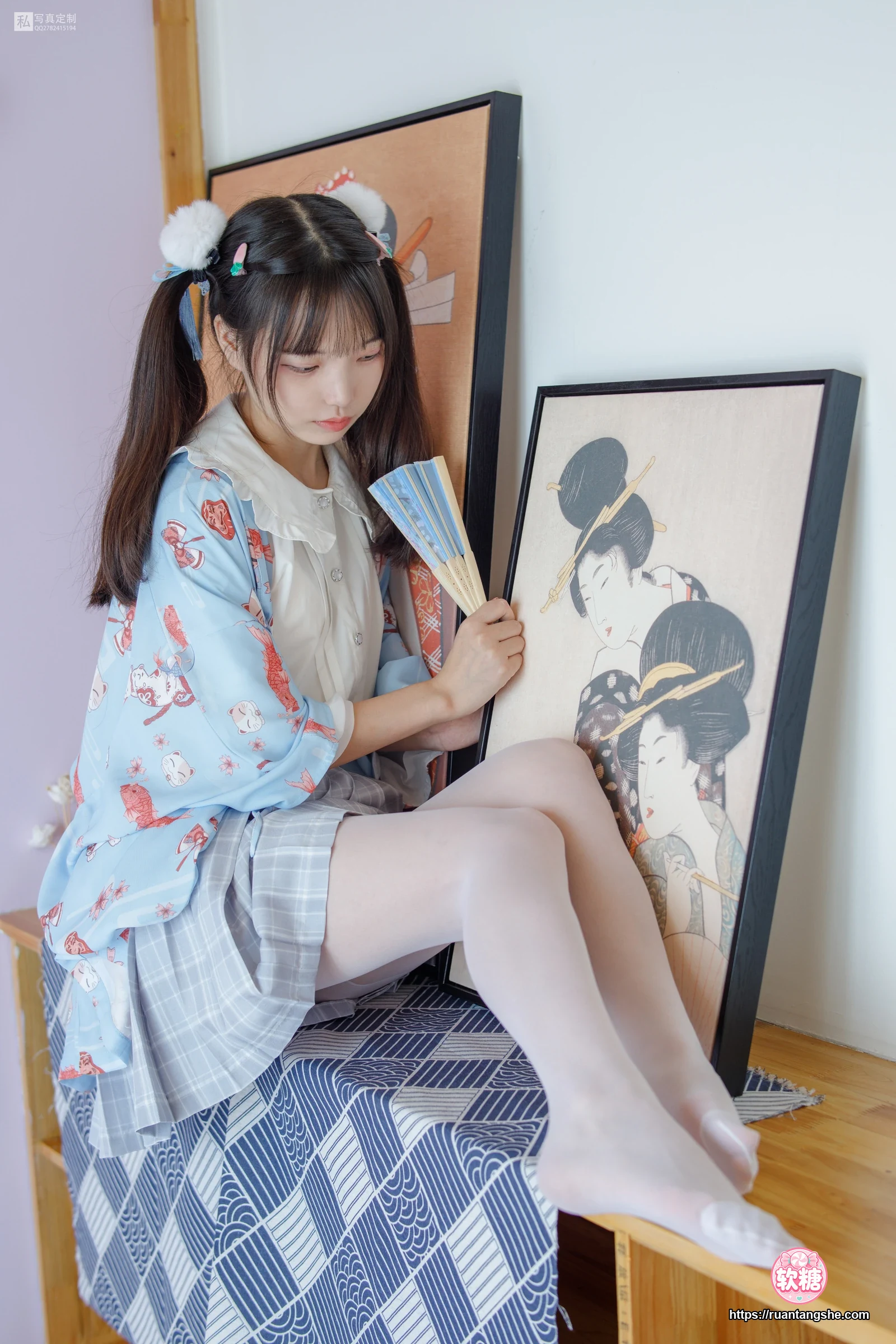 森萝财团 JKFUN-027 《花里胡哨的民宿》 15D白丝 默陌