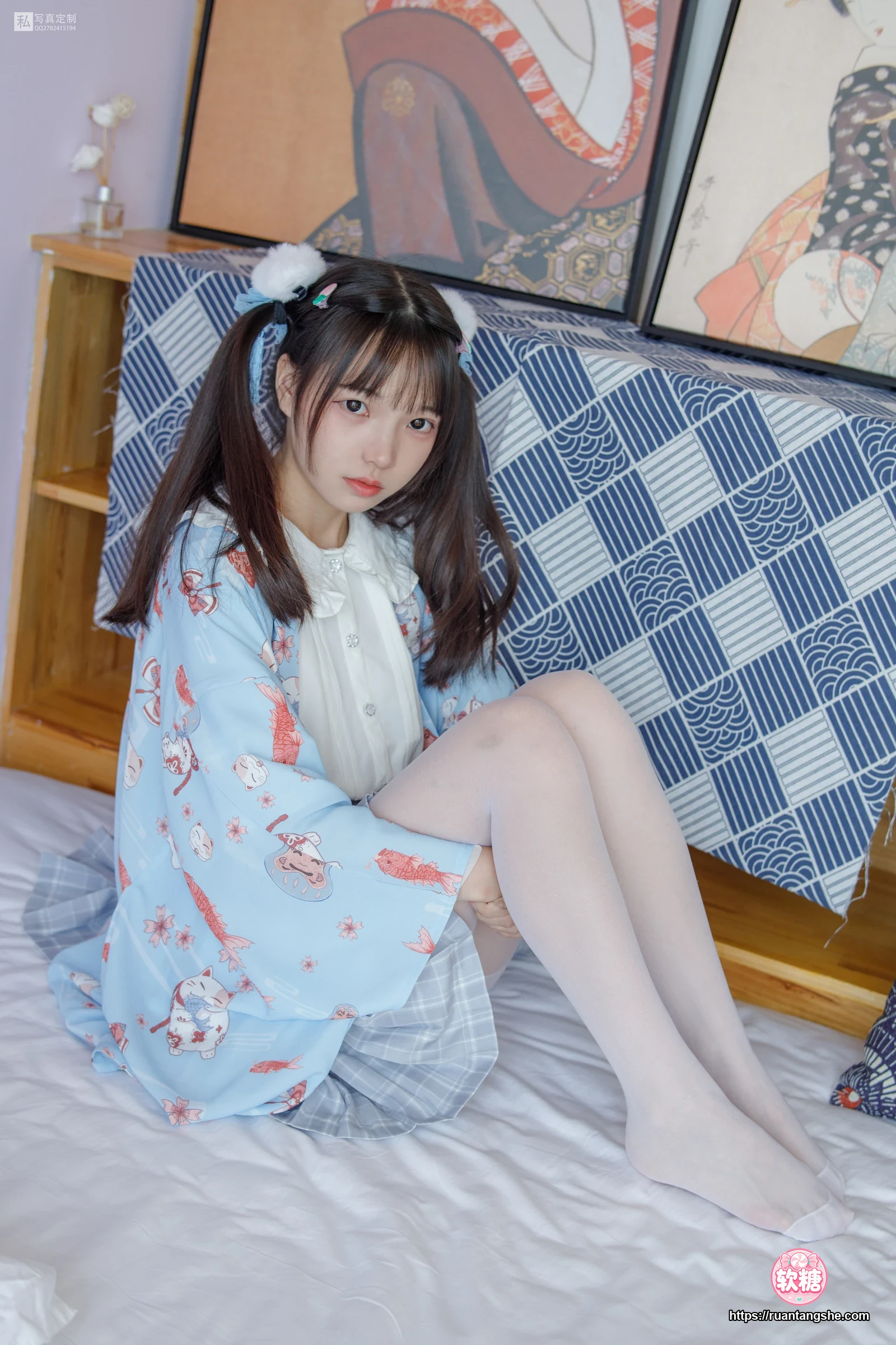 森萝财团 JKFUN-027 《花里胡哨的民宿》 15D白丝 默陌