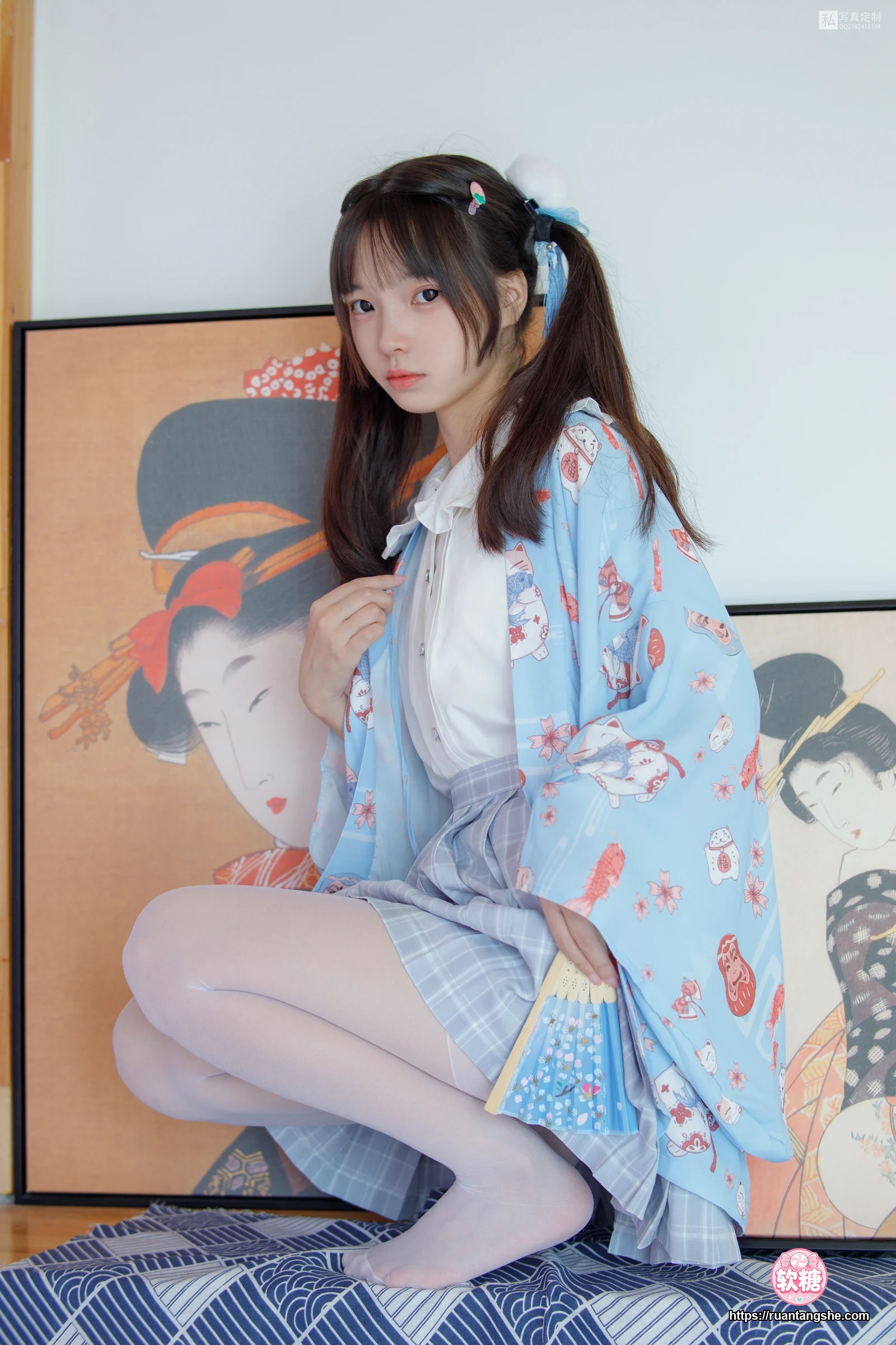 森萝财团 JKFUN-027 《花里胡哨的民宿》 15D白丝 默陌