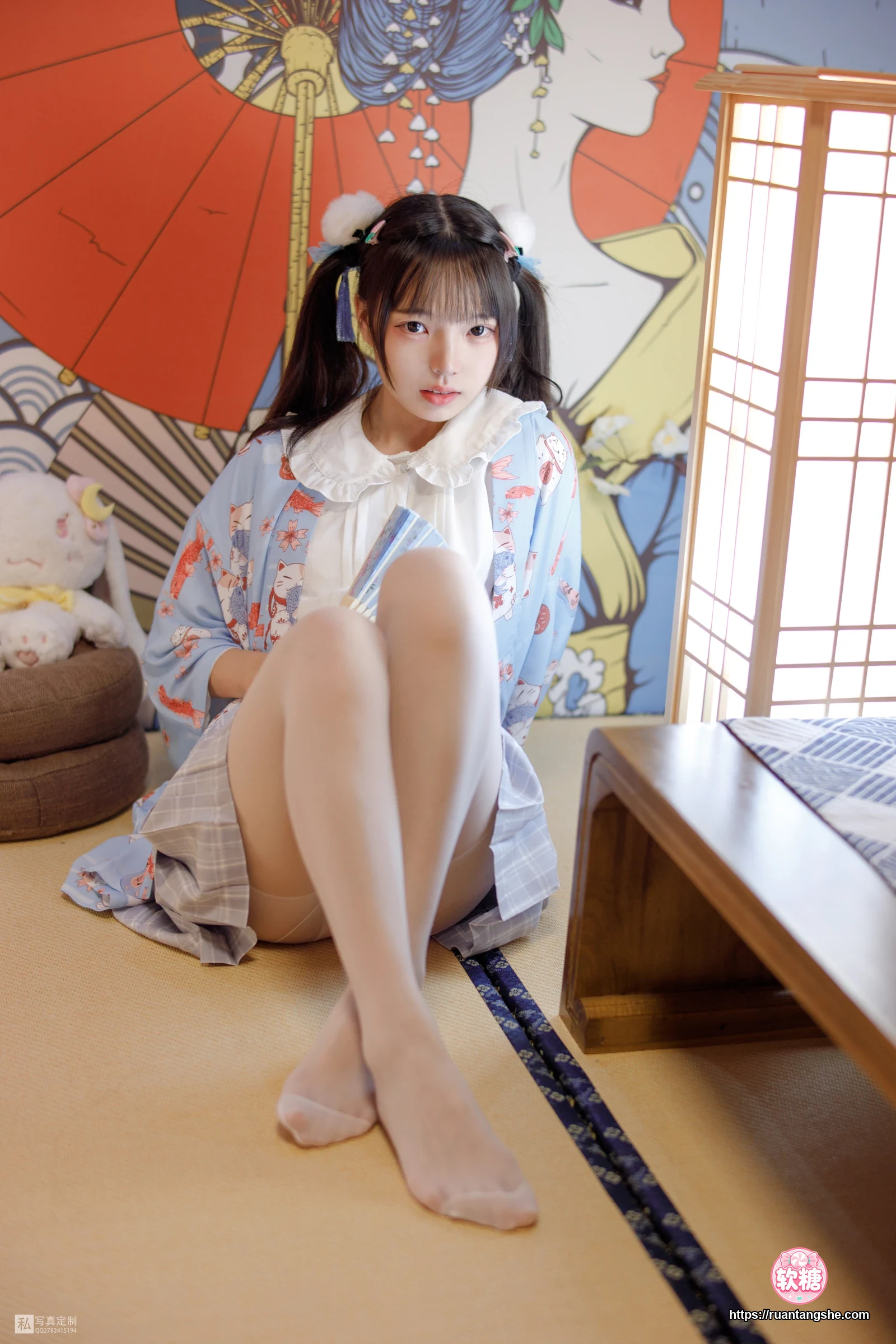 森萝财团 JKFUN-027 《花里胡哨的民宿》 15D白丝 默陌