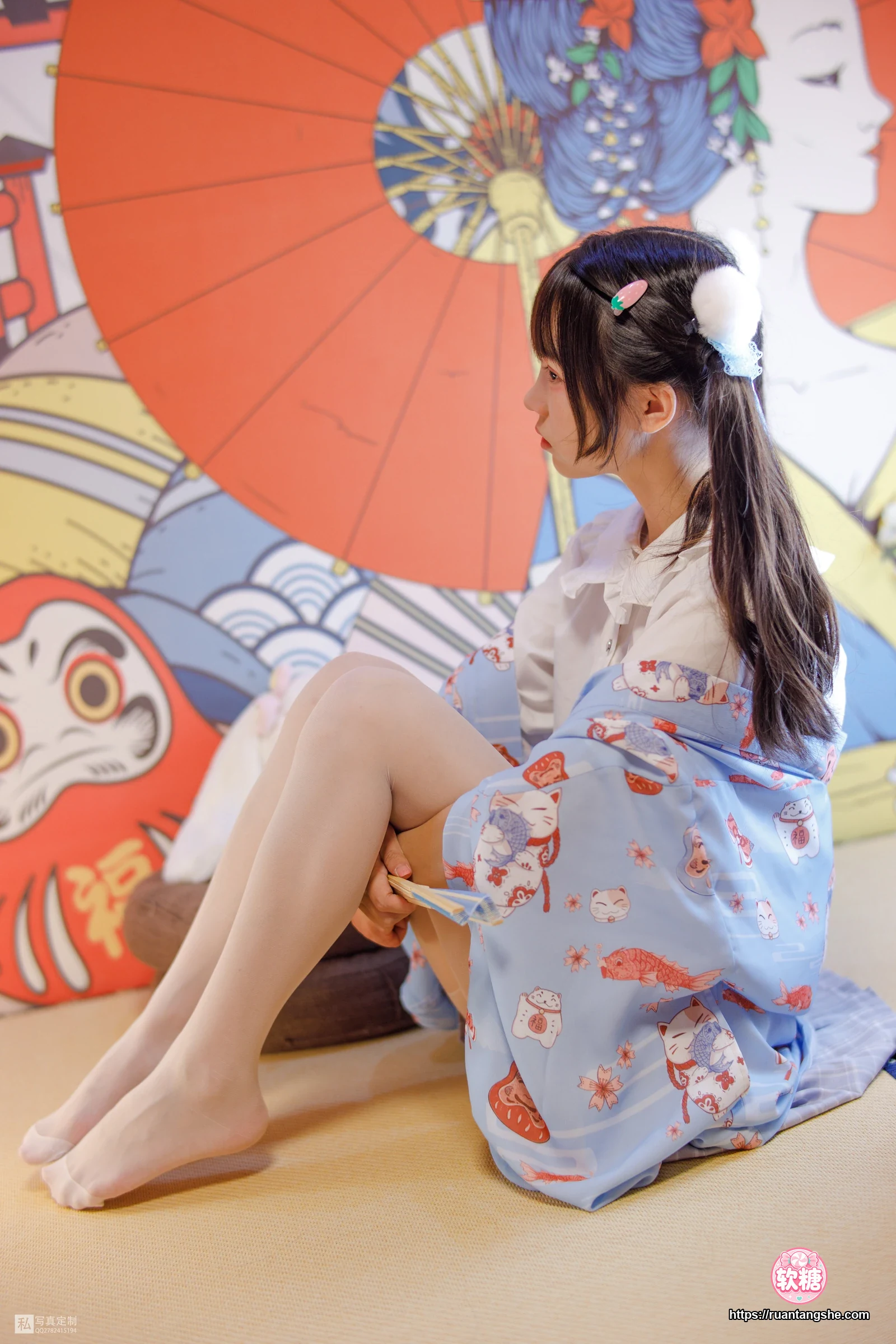 森萝财团 JKFUN-027 《花里胡哨的民宿》 15D白丝 默陌