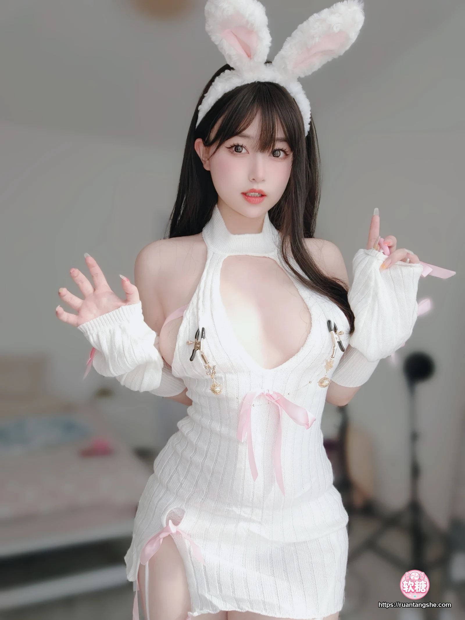 女主K 女主K NO.019 - 白丝兔女郎