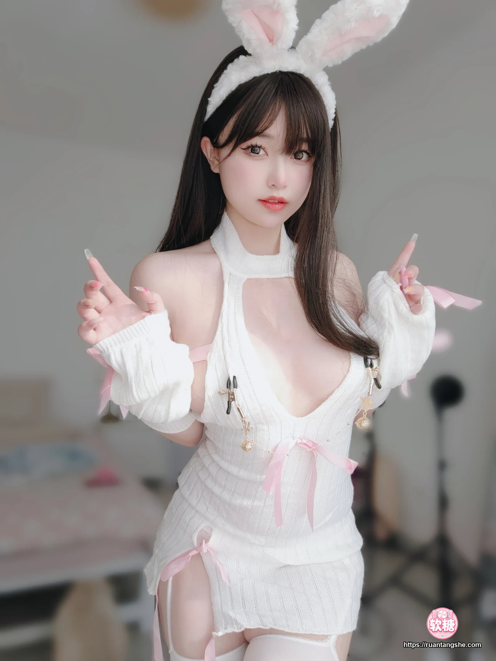 女主K 女主K NO.019 - 白丝兔女郎