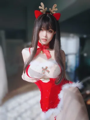 女主K《圣诞麋鹿》写真图集 100P+1V｜在线预览与图包下载