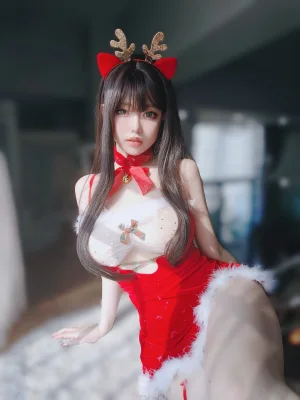 女主K《圣诞麋鹿》写真图集 100P+1V｜在线预览与图包下载