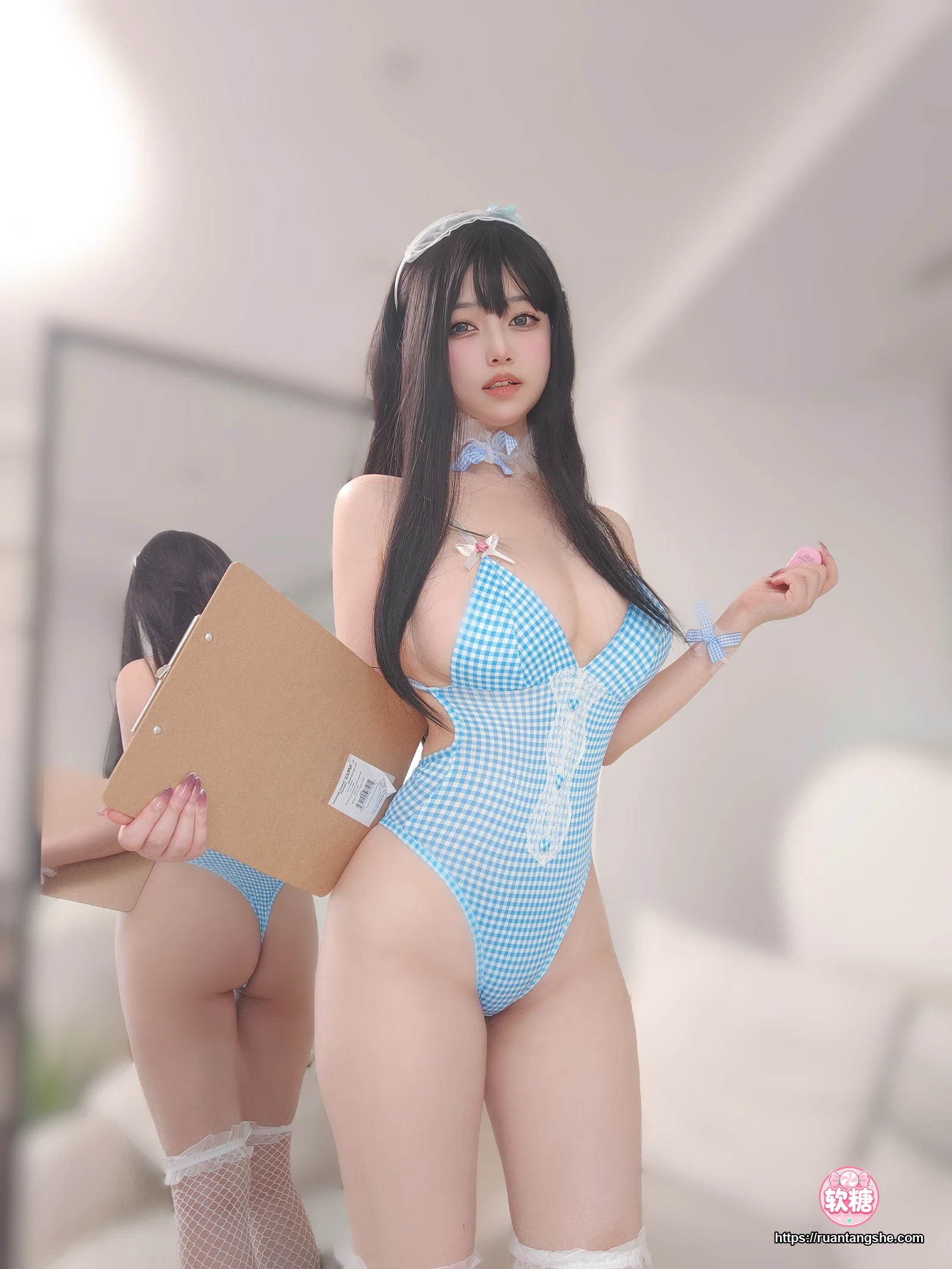 女主K 女主K NO.044 - 蓝色泳装女仆