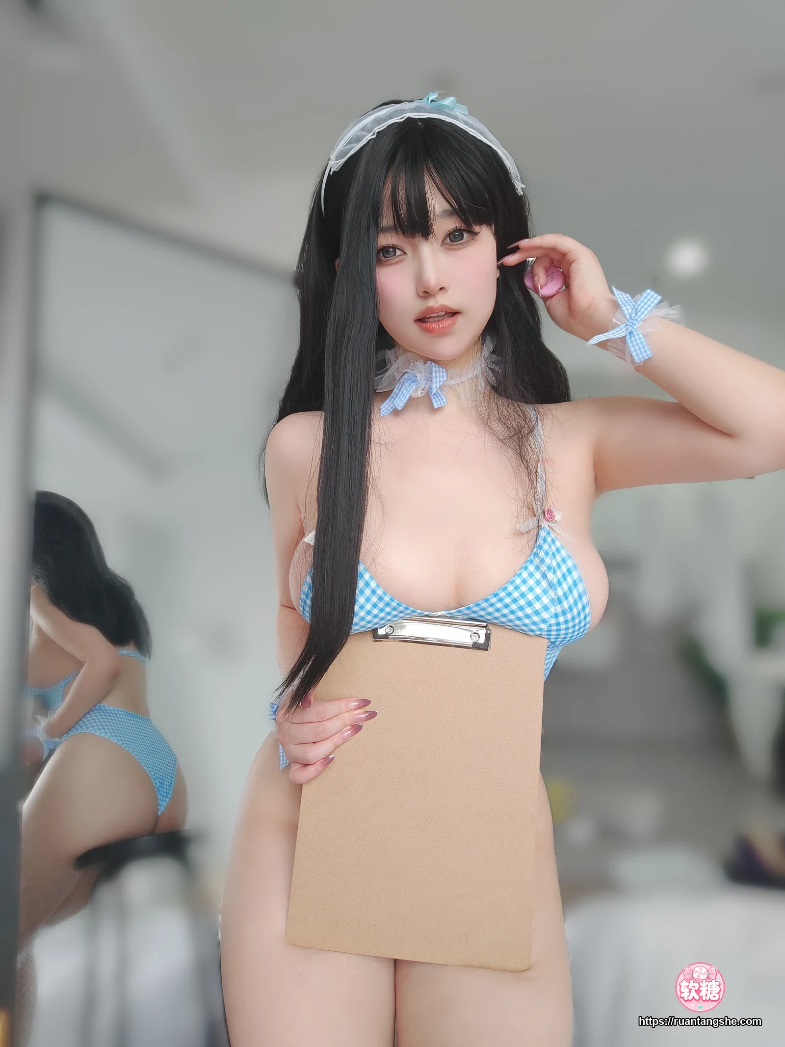 女主K 女主K NO.044 - 蓝色泳装女仆