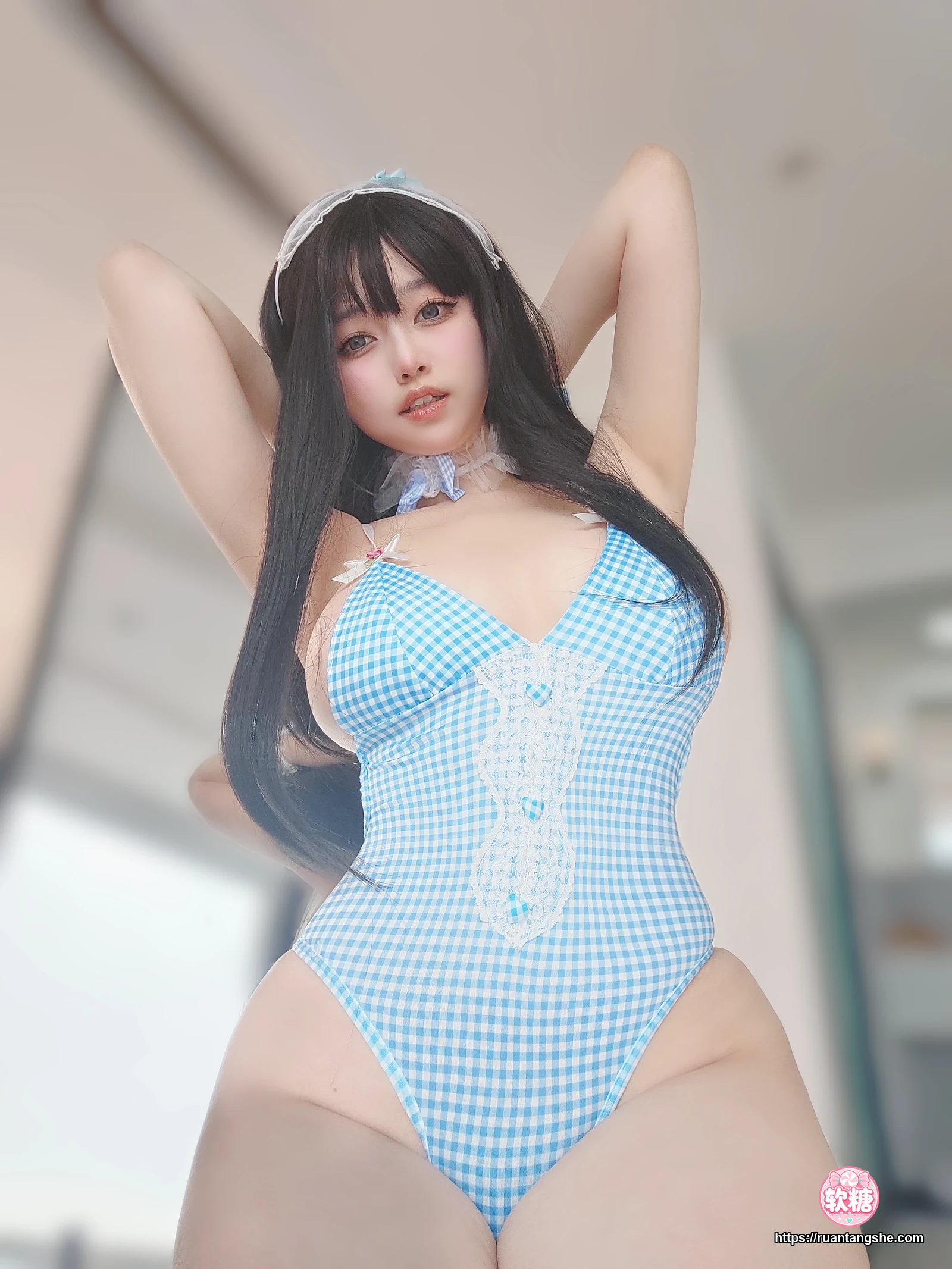 女主K 女主K NO.044 - 蓝色泳装女仆
