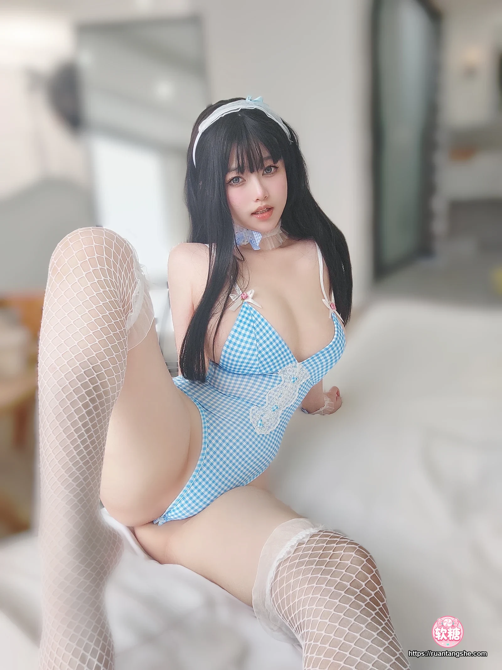 女主K 女主K NO.044 - 蓝色泳装女仆