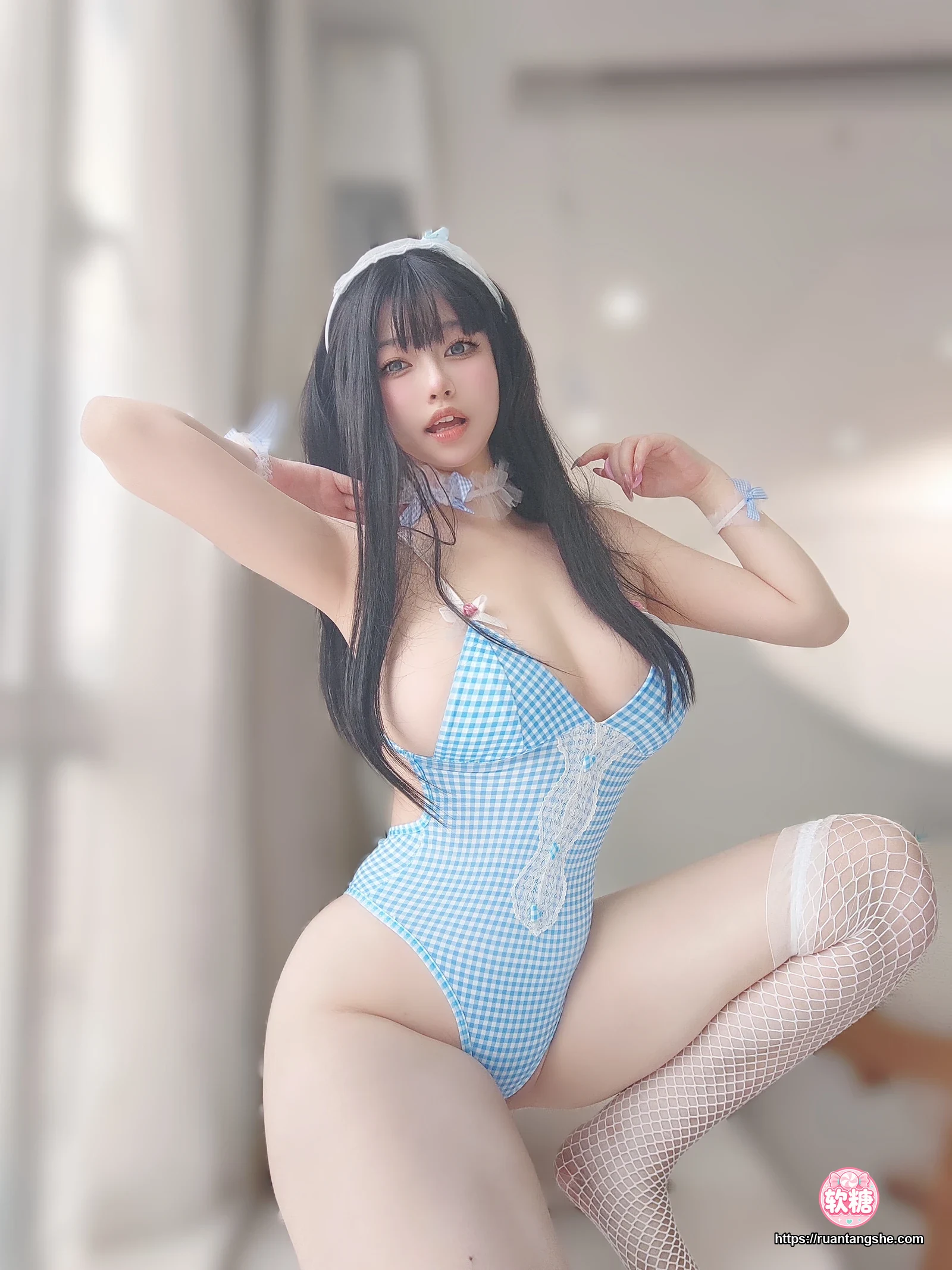 女主K 女主K NO.044 - 蓝色泳装女仆