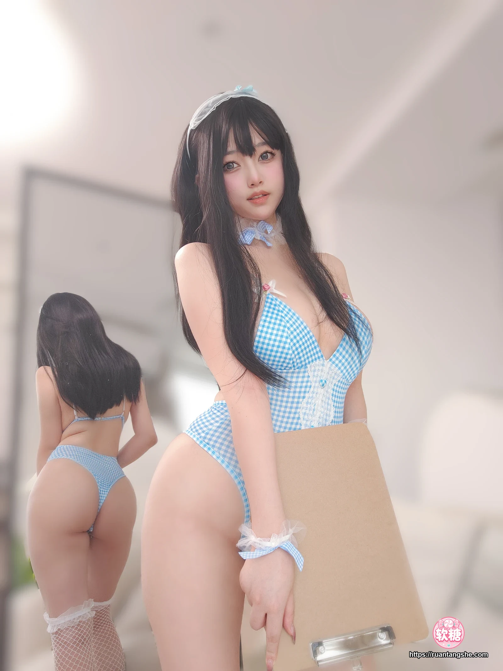 女主K 女主K NO.044 - 蓝色泳装女仆