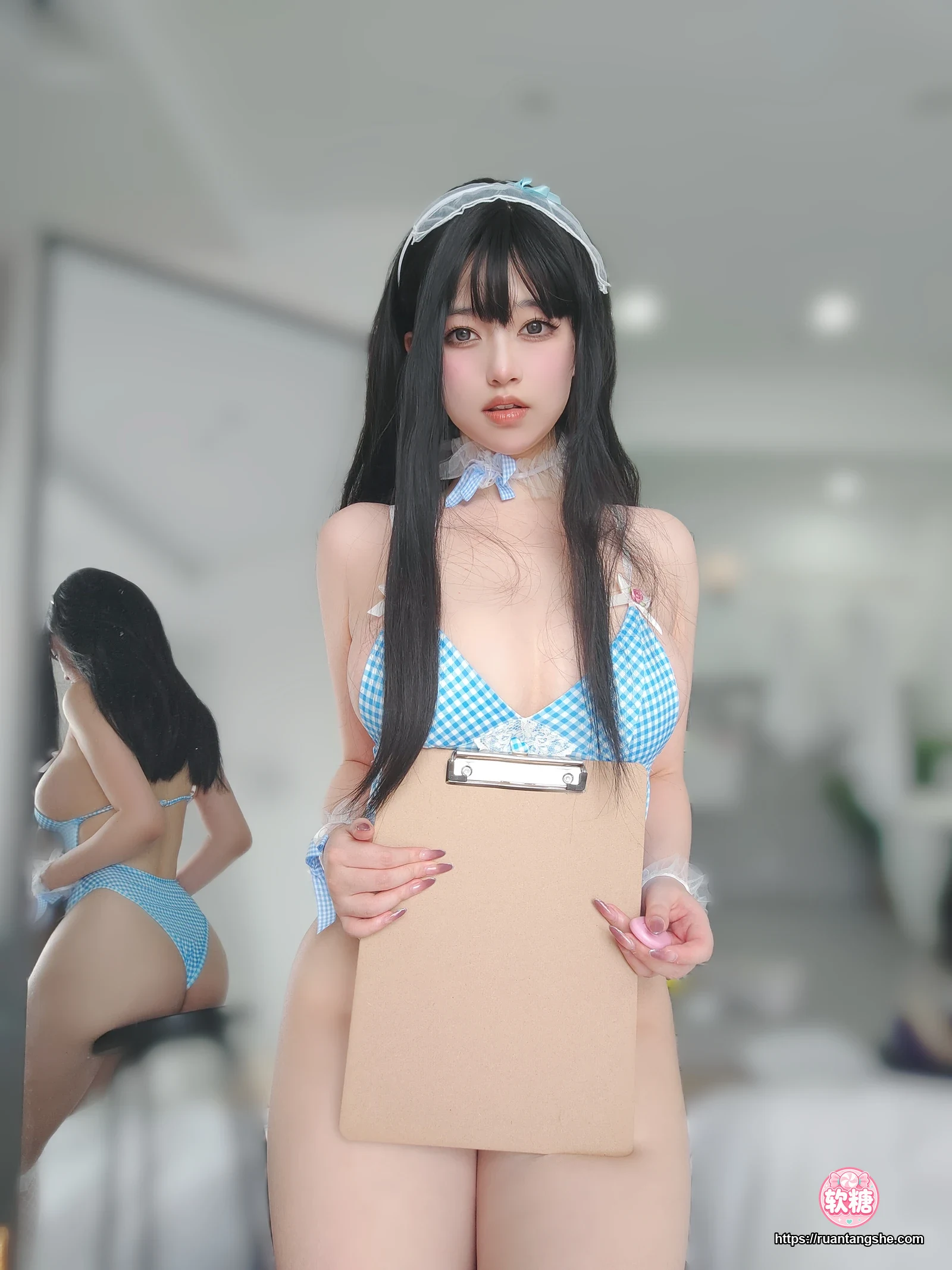 女主K 女主K NO.044 - 蓝色泳装女仆