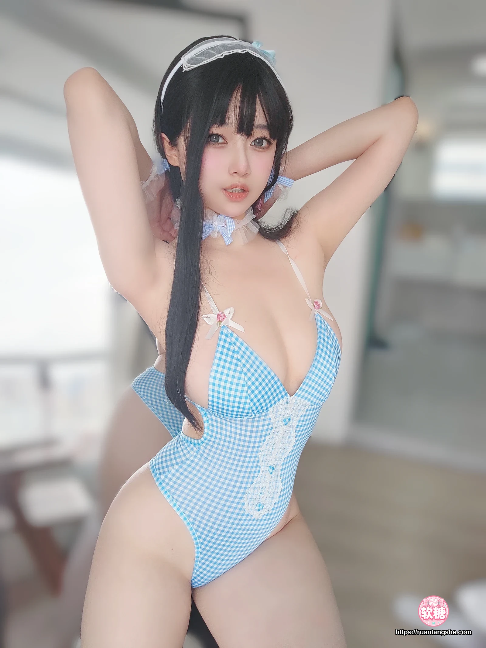 女主K 女主K NO.044 - 蓝色泳装女仆