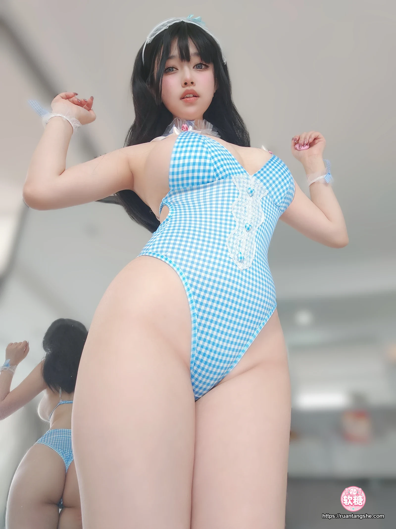 女主K 女主K NO.044 - 蓝色泳装女仆