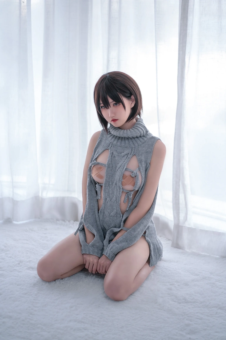 阿薰kaOri《露背毛衣》写真图集 20P｜在线预览与图包下载