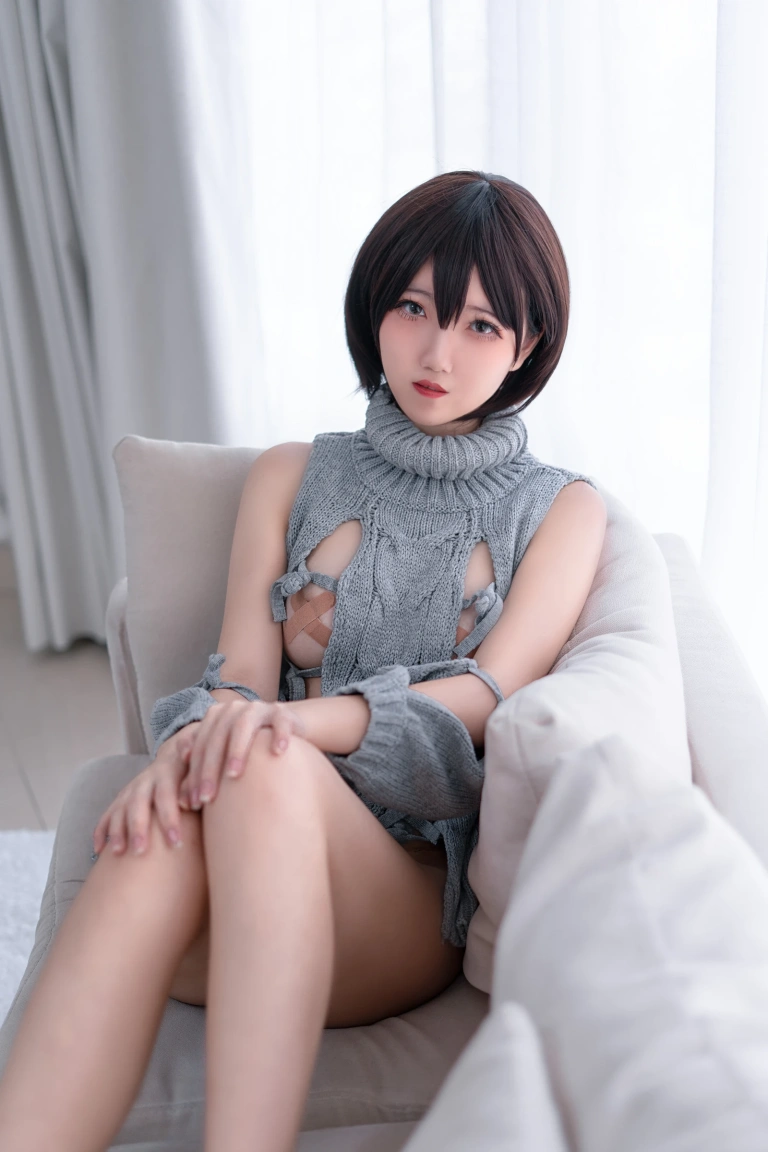 阿薰kaOri《露背毛衣》写真图集 20P｜在线预览与图包下载