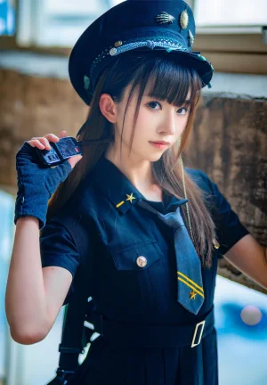 Kitaro_绮太郎《警 制服》写真图集 14P｜在线预览与图包下载