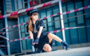 Kitaro_绮太郎《警 制服》写真图集 14P｜在线预览与图包下载