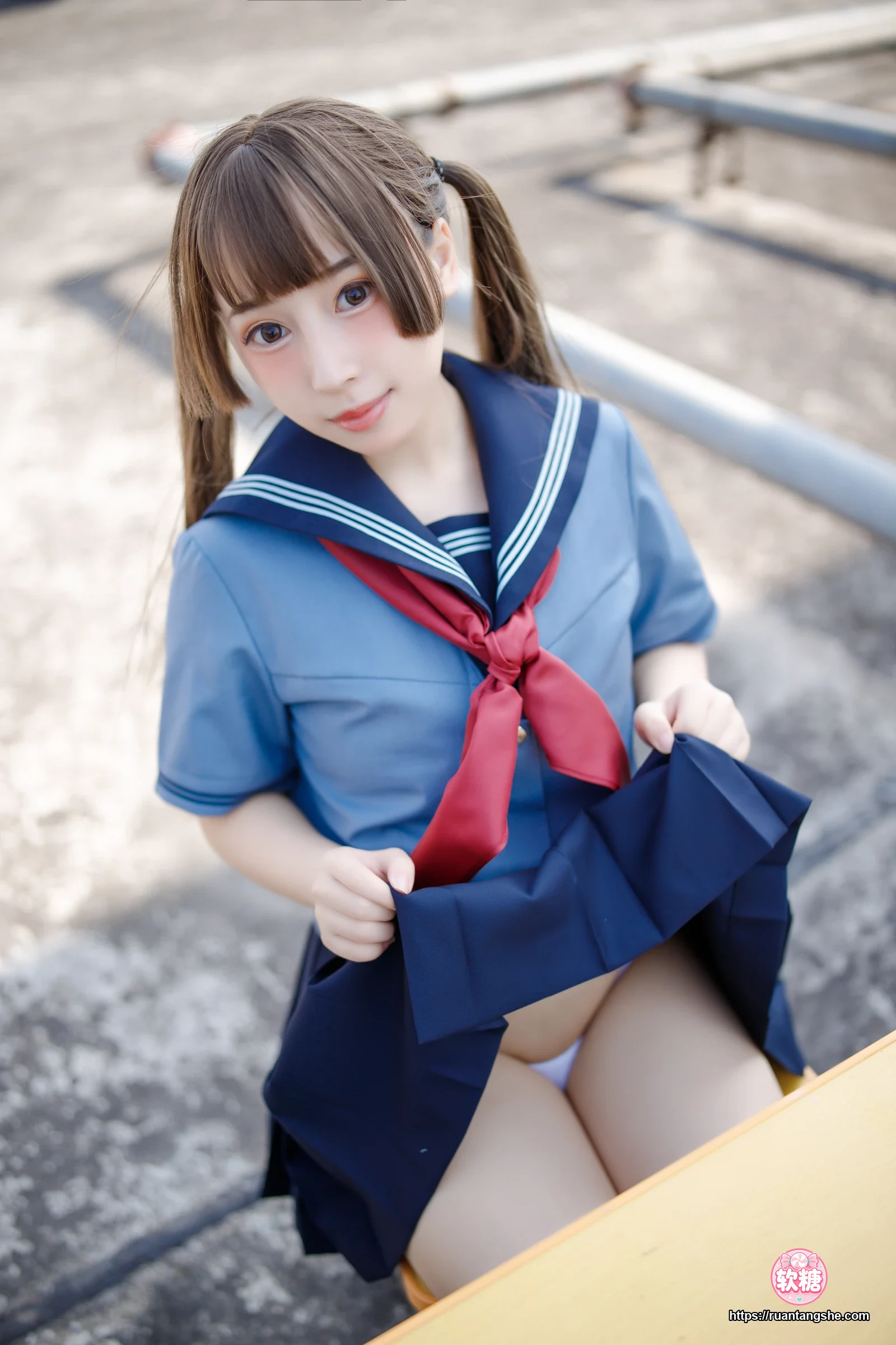 胡桃Kurumi 胡桃 NO.004 - 天台的爱之告白