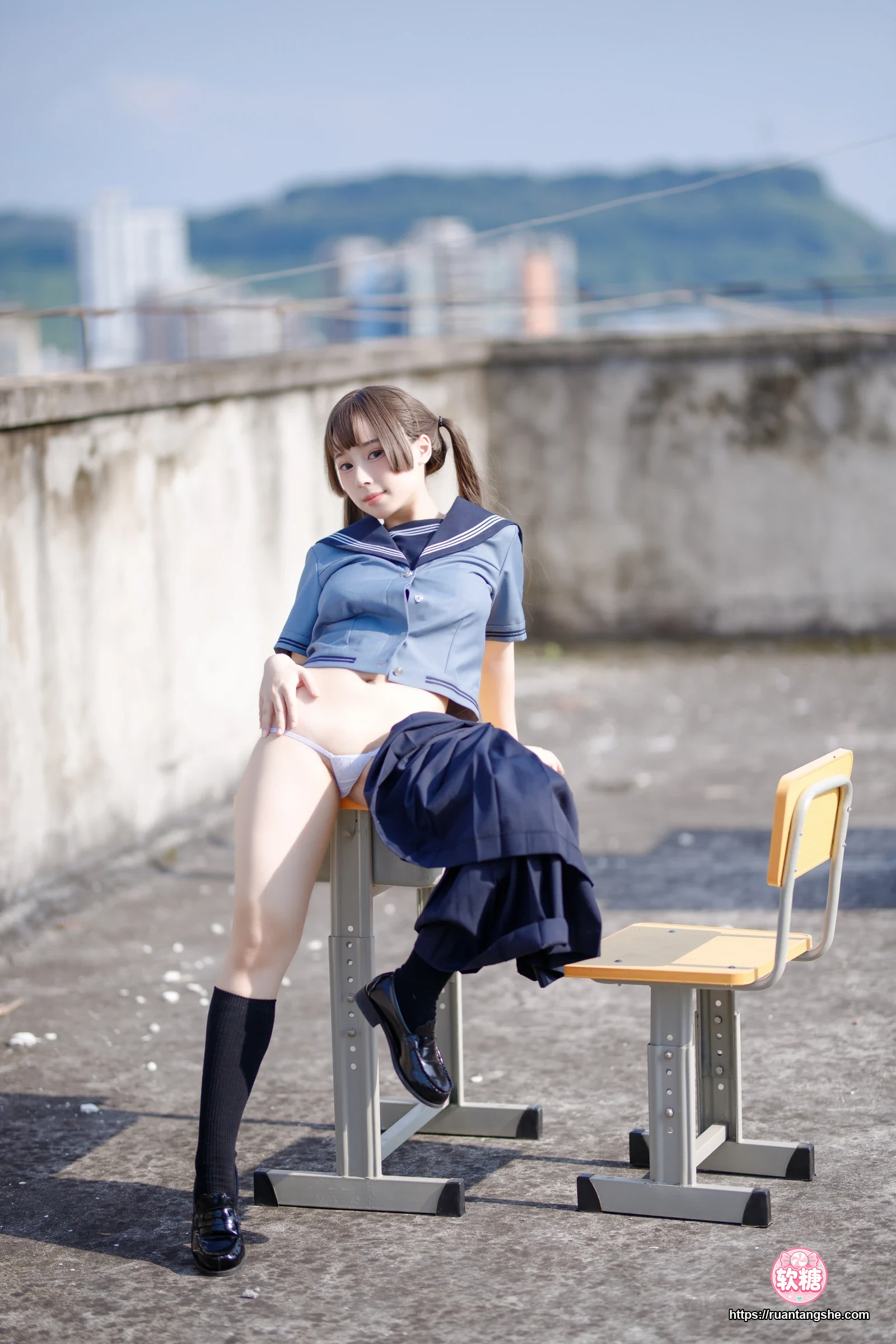 胡桃Kurumi 胡桃 NO.004 - 天台的爱之告白