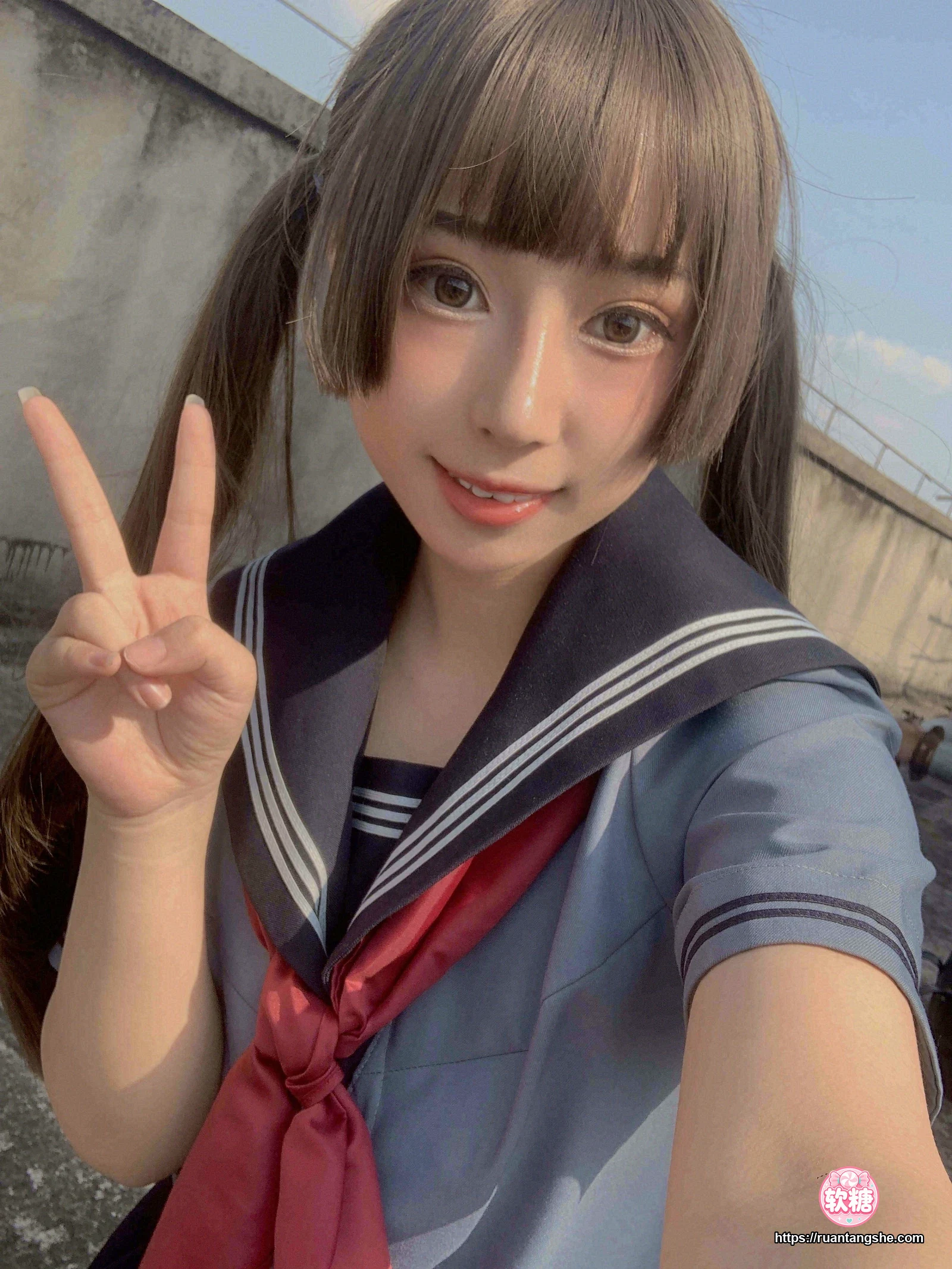 胡桃Kurumi 胡桃 NO.004 - 天台的爱之告白