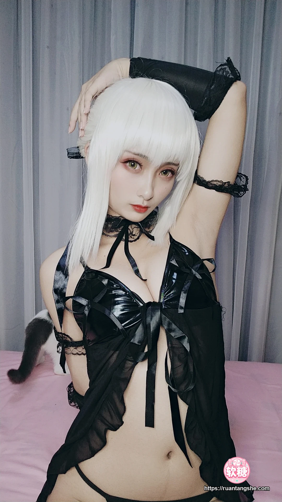 洛璃LoLiSAMA 洛璃LoLiSAMA NO.008 - FGO黑呆睡衣王座