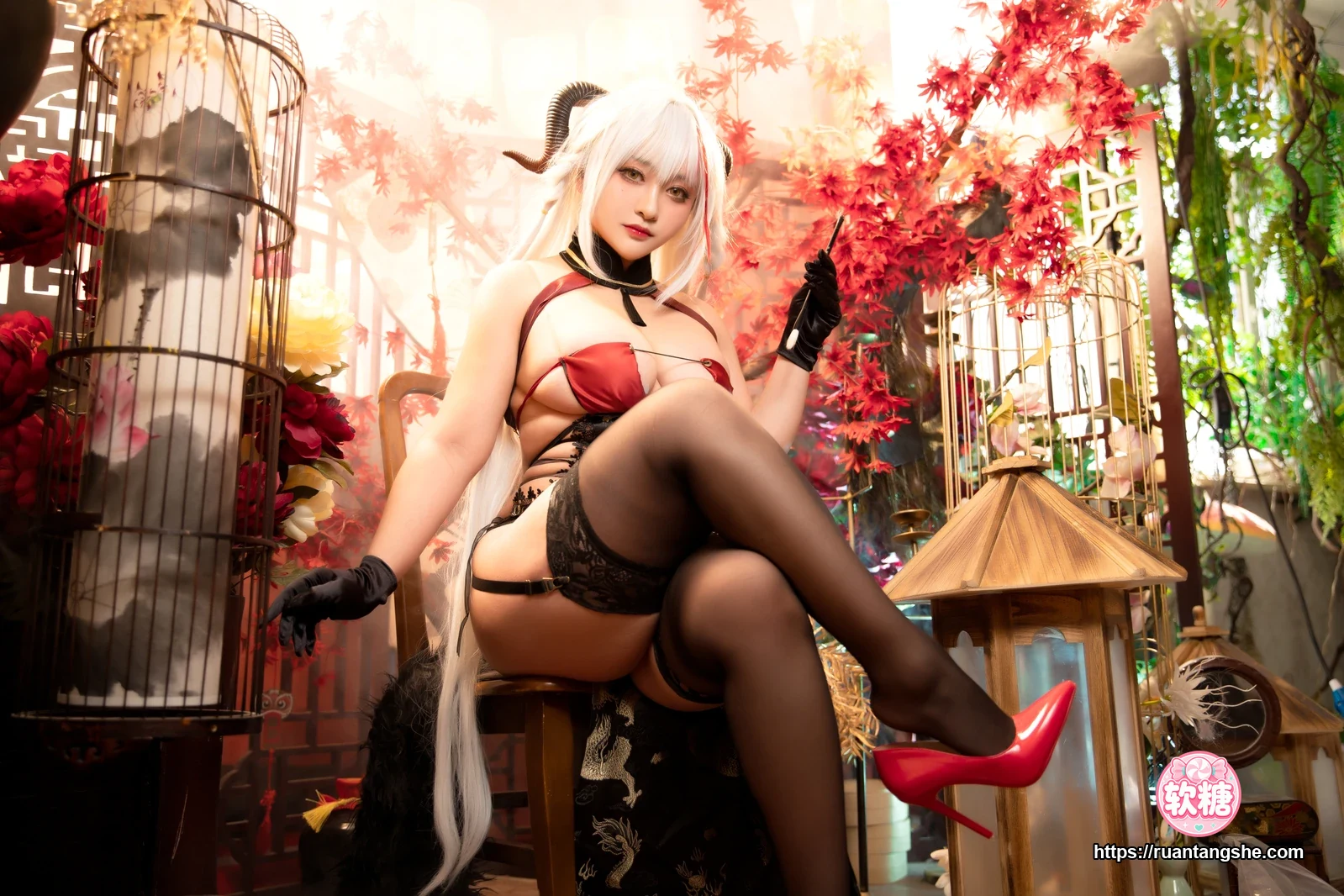 洛璃LoLiSAMA 洛璃LoLiSAMA NO.044 - 埃吉尔旗袍 金龙腾祥云
