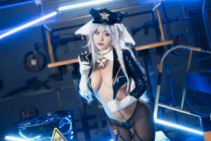 洛璃LoLiSAMA《碧蓝航线 信浓同人女警》写真图集 80P｜在线预览与图包下载