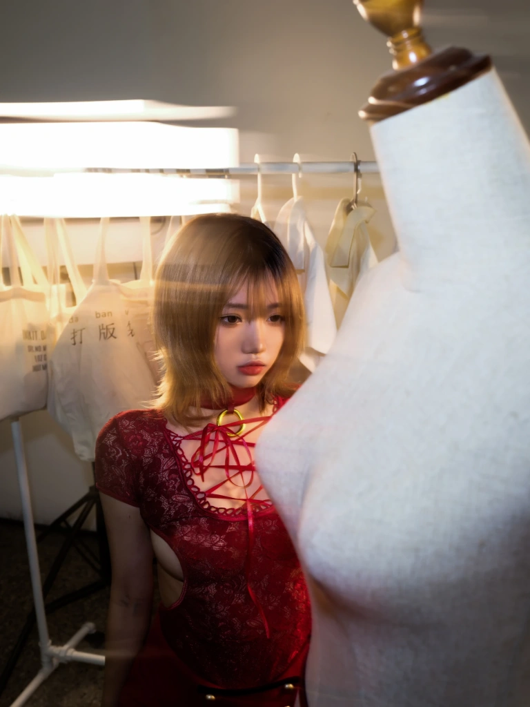 柒柒_Lust77《红》写真图集 58P｜在线预览与图包下载
