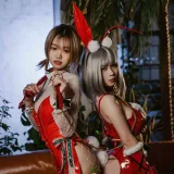 柒柒_Lust77《2021圣诞双兔》写真图集 23P｜在线预览与图包下载