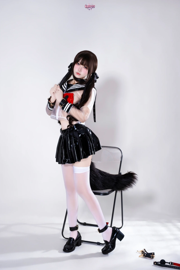柒柒_Lust77《兽尾透明JK》写真图集 112P+1V｜在线预览与图包下载