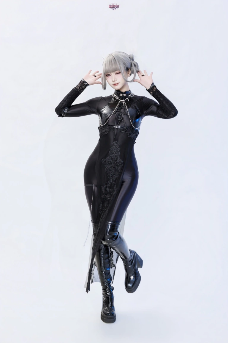 柒柒_Lust77《黑靡烟旗袍》写真图集 108P+2V｜在线预览与图包下载