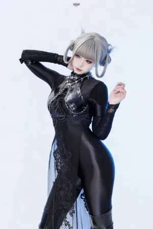 柒柒_Lust77《黑靡烟旗袍》写真图集 108P+2V｜在线预览与图包下载