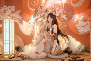 miko酱ww《永劫无间 胡桃》写真图集 44P｜在线预览与图包下载