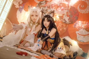 miko酱ww《永劫无间 胡桃》写真图集 44P｜在线预览与图包下载