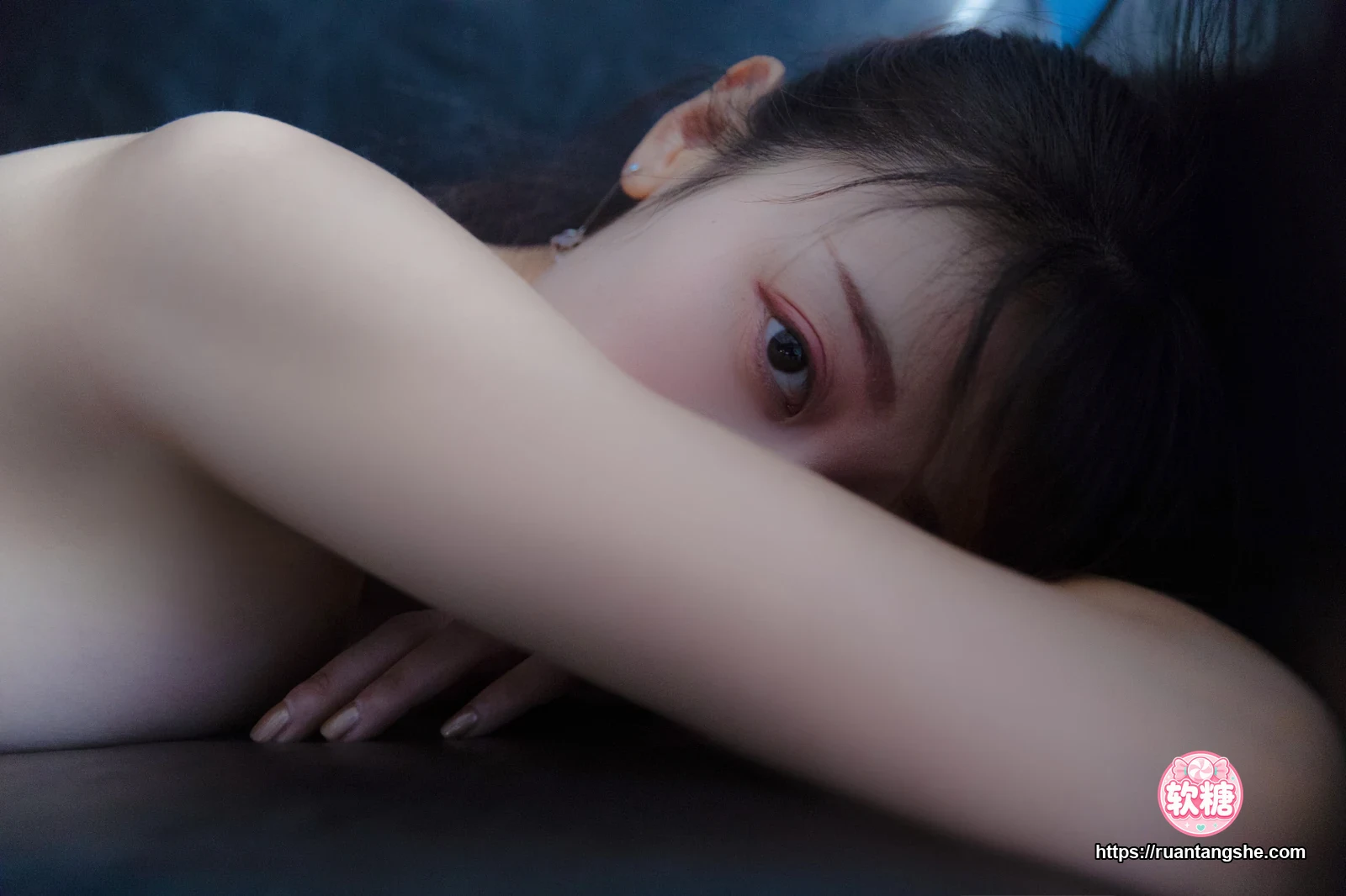 奈汐酱nice 奈汐酱nice NO.076 - 私人露點定制 深蓝