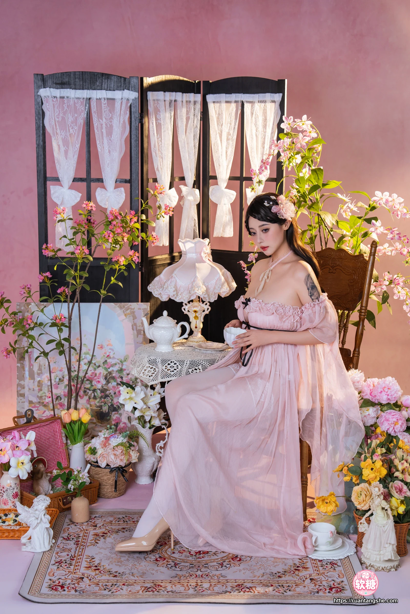 奈汐酱nice 奈汐酱nice NO.126 - 粉红茶事