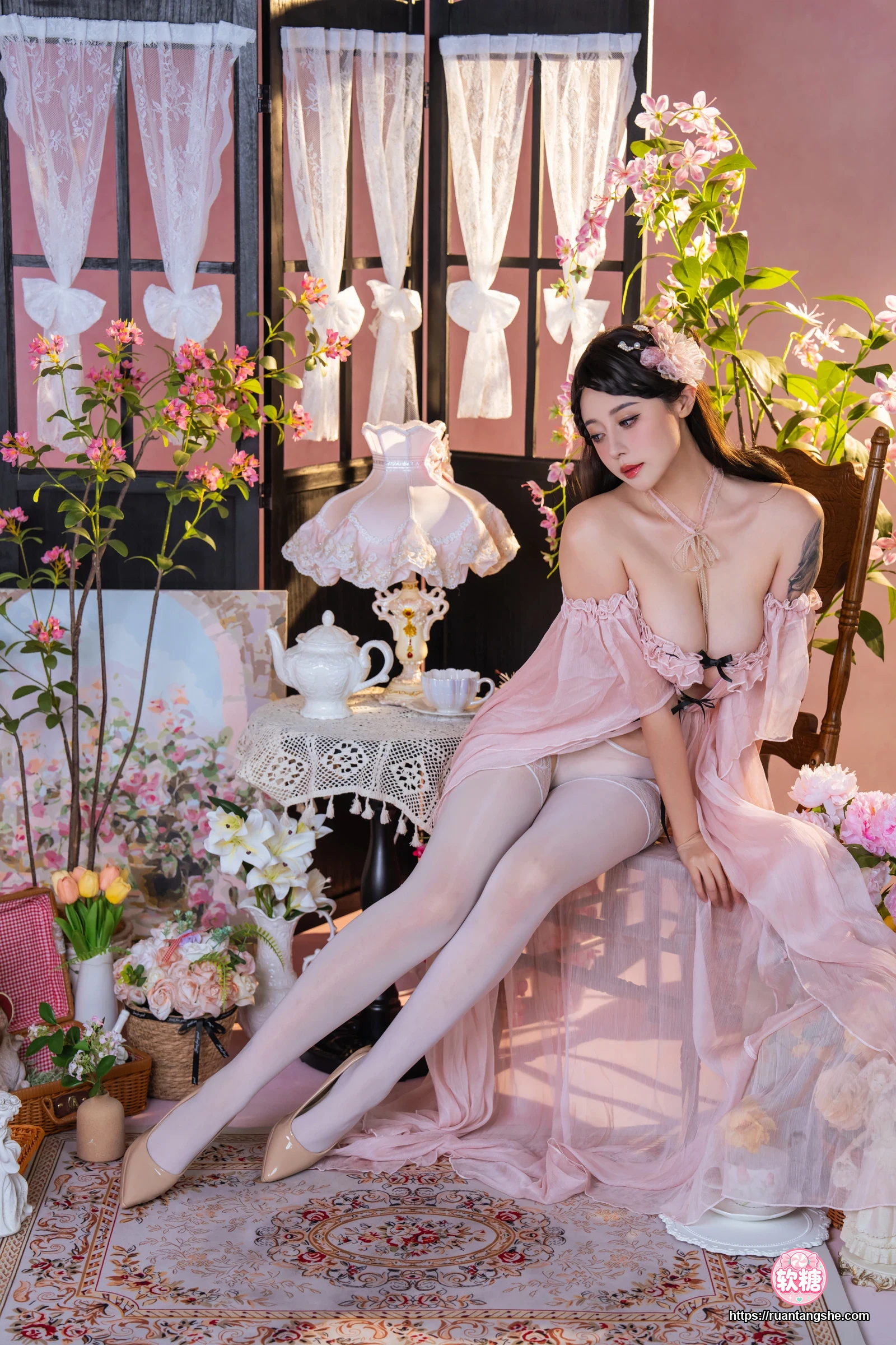 奈汐酱nice 奈汐酱nice NO.126 - 粉红茶事