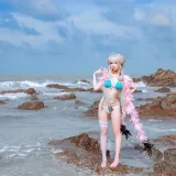 二佐Nisa《碧蓝可畏泳装》写真图集 27P｜在线预览与图包下载