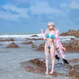 二佐Nisa《碧蓝可畏泳装》写真图集 27P｜在线预览与图包下载