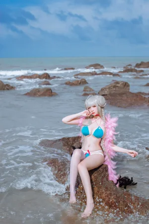 二佐Nisa《碧蓝可畏泳装》写真图集 27P｜在线预览与图包下载