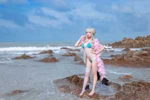 二佐Nisa《碧蓝可畏泳装》写真图集 27P｜在线预览与图包下载