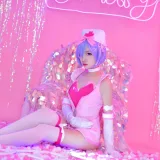 二佐Nisa《蕾姆1号本 蕾姆护士1》写真图集 40P｜在线预览与图包下载