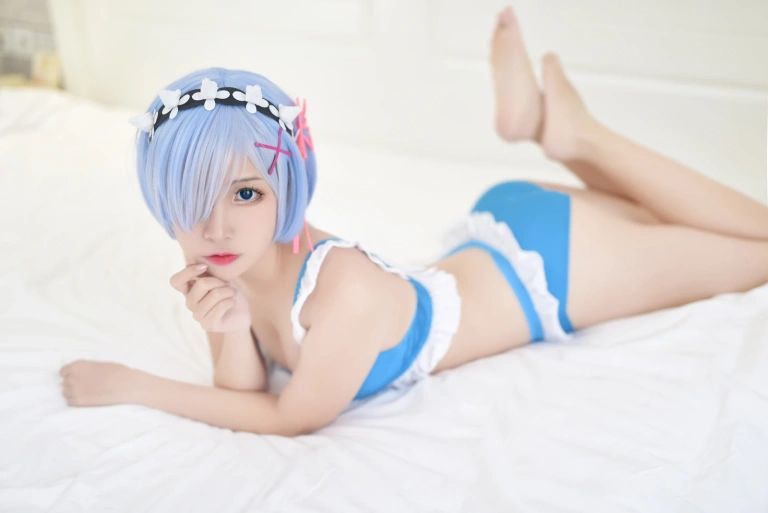 二佐Nisa《蕾姆1号本 泳衣1》写真图集 3P｜在线预览与图包下载